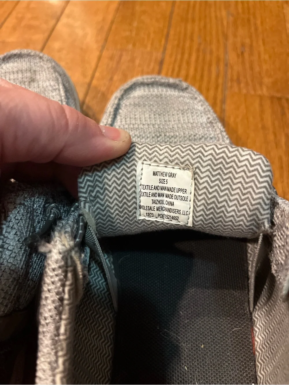 Men's Casual Knit Slip-On Loafers in Heather Gray